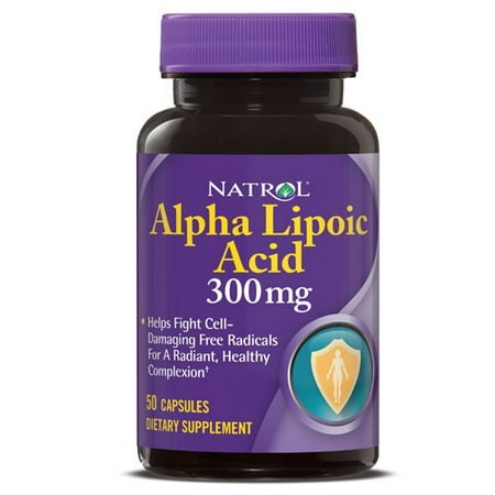 Natrol Acide alpha-lipoïque 300mg Capsules, 50 Ct