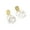 White, variant on HUANLEDASH 1 Pair Retro Rose Petal Drop Earrings Long Style Exaggerated Dangle Earrings Bright Color Earrings Jewelry Accessories