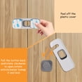thumbnail image 4 of Advancent Cerradura de hebilla de seguridad de 5 piezas, línea suave, fácil instalación, protección para niños y mascotas, cerradura de Conjuntos de muebles de dormitorio Gris, 4 of 6