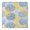 Blue and Yellow, variant on Black Paisley Pattern Square Fitted Tablecloth with Elastic Edge,Square Table Cover,Washable Elastic Table Cover for Home Kitchen Party Decor 34"x34"