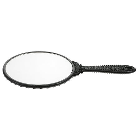 ROSENICE Vintage Handheld Mirror Female Makeup Mirror Portable Carry Hand Mirror