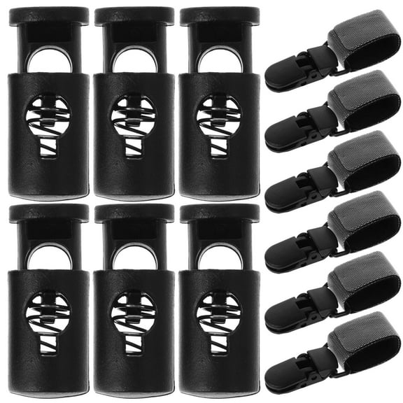 FOMIYES 1 Set of Garden Flag Plastic Stopper Anti-Wind Flag Clip Weather Resistance Garden Flag Clip Accessories