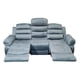 thumbnail image 4 of Sala Modular de 3 plazas Reclinable Gris 3-2-1 con 6 plazas Tela Velvet Sephir Bossa, 4 of 10