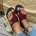 thumbnail image 6 of Modisza Flat Sandals for Women and Men 2026 Beach Toe Ring Sandal Comfortable Breathable Mesh Slide Shoes with Arch Support Red 8.5, 6 of 8