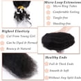 thumbnail image 2 of MY-LADY 100% Remy Real Human Hair Extensions Micror Loop Kinky Straight Yaki Straight Hair Hairpiece for African American Black Women 110g/Set 16inch Natural Black, 2 of 7