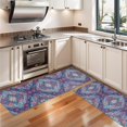 thumbnail image 3 of Kitchen Rugs Sets Of 2,Blue Ethnic Paisley Pattern Anti Fatigue Kitchen Mat Rugs Non Slip Washable,Decorative Kitchen Floor Mats for Kitchen,Sink,Laundry,17"X47", 3 of 5