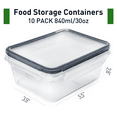 thumbnail image 2 of ATUPEN 20 Pcs Food Storage Containers with Lids, 840ml Plastic Containers Kitchen Organizers and Storage, 2 of 7