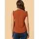 thumbnail image 4 of Blusas vintage Allegra K sin mangas con volantes Caramelo S, 4 of 5