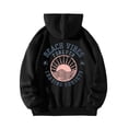 thumbnail image 4 of Puliio Women's Hoodie Coastal Cowgirl Sunset Wave Graphic Print Oversized Soft Long Sleeve Vacation Sweatshirt With Front Pocket, 4 of 5