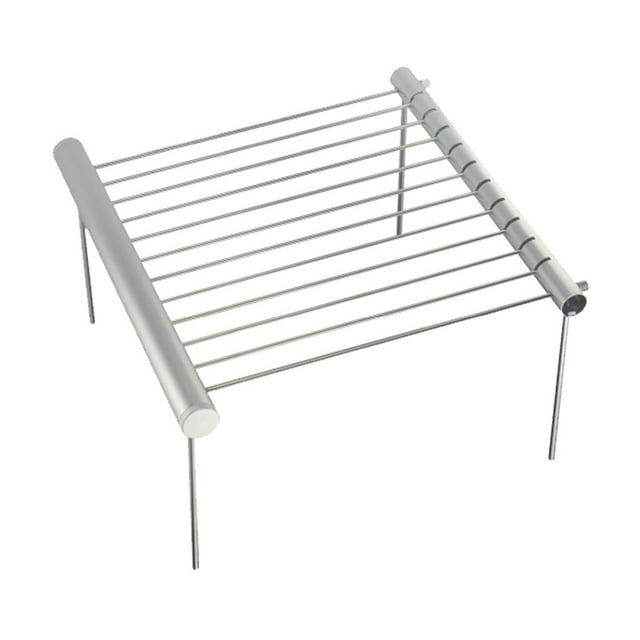 Parrilla Plegable DYNWAVEMX de Acero Inoxidable Barbacoa plegable