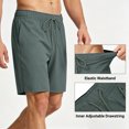 thumbnail image 2 of Pepypepy Quick-Dry Gym Shorts for Men with Zipper Pocket, Athletic Workout Shorts, Size S-XXL, 2 of 5