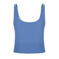 thumbnail image 3 of SHITINN Women's Square Neck Camisole with Built In Bra Comfortable Stretchy Tank Top for Everyday Wear and Workout Extra Long Layering Tops for Women Top Girls Womens Tops plus Size Camisole with Bra, 3 of 4