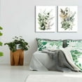 thumbnail image 3 of Hieng Wildflower Poster Pink Watercolor Botanical Floral WallColorful Canvas Prints Set of 3 Modern Minimalist Flower Pictures Decor Painting Bedroom Bathroom Living Room, 3 of 6