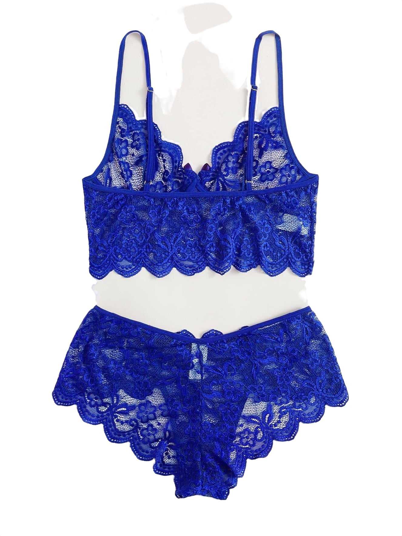 Mishx Royal Blue Lace Lingerie Set Lingerie Set - Mishx - Largest Online  Shopping Platform