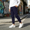 thumbnail image 5 of XuJwPNcy Boys Sweatpants Athletic Workout Pull on Joggers Pants Comfy Kids Clothes(Navy,11-12 Years), 5 of 8