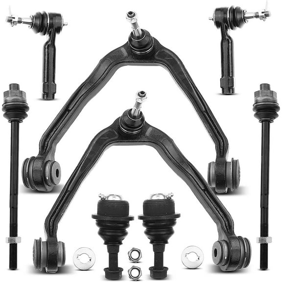 A-Premium 8Pcs Front Suspension Kit Upper Control Arm Ball Joint Tie Rod End Compatible with Chevrolet Silverado 1500 Tahoe Suburban Avalanche GMC Sierra 1500 Classic Yukon Cadillac Escalade