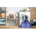 thumbnail image 2 of Ahgly Tapis d'Intérieur Lavable en Machine Carré Transitionnel Bleu Ciel, 7 Pieds Carré, 2 of 7