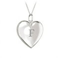 thumbnail image 1 of Initial Heart Locket Necklace in 10K White Gold, 1 of 2