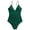 Green, variant on Jamicy One Piece Swimsuit Women Modest 2025 New Swimming Fashion Women's One Piece Swimsuit Tummy Control Bathing Suit V Neck Drawstring Double Adjustable Straps Back Hook
