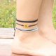 thumbnail image 3 of 2 juegos de pulseras para niñas adolescentes y mujeres, pulseras de cuerda impermeables, tobilleras de playa de verano, pulsera tejida, 3 of 5