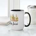 thumbnail image 4 of CafePress - King James Large Mug - 15 oz Ceramic Large White Novelty Mug, 4 of 4