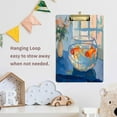 thumbnail image 4 of FORMRS Acrylic Clipboard with Low Profile Clip Standard A4 Letter Size, 12.5" x 9", Blue Goldfish, 4 of 8