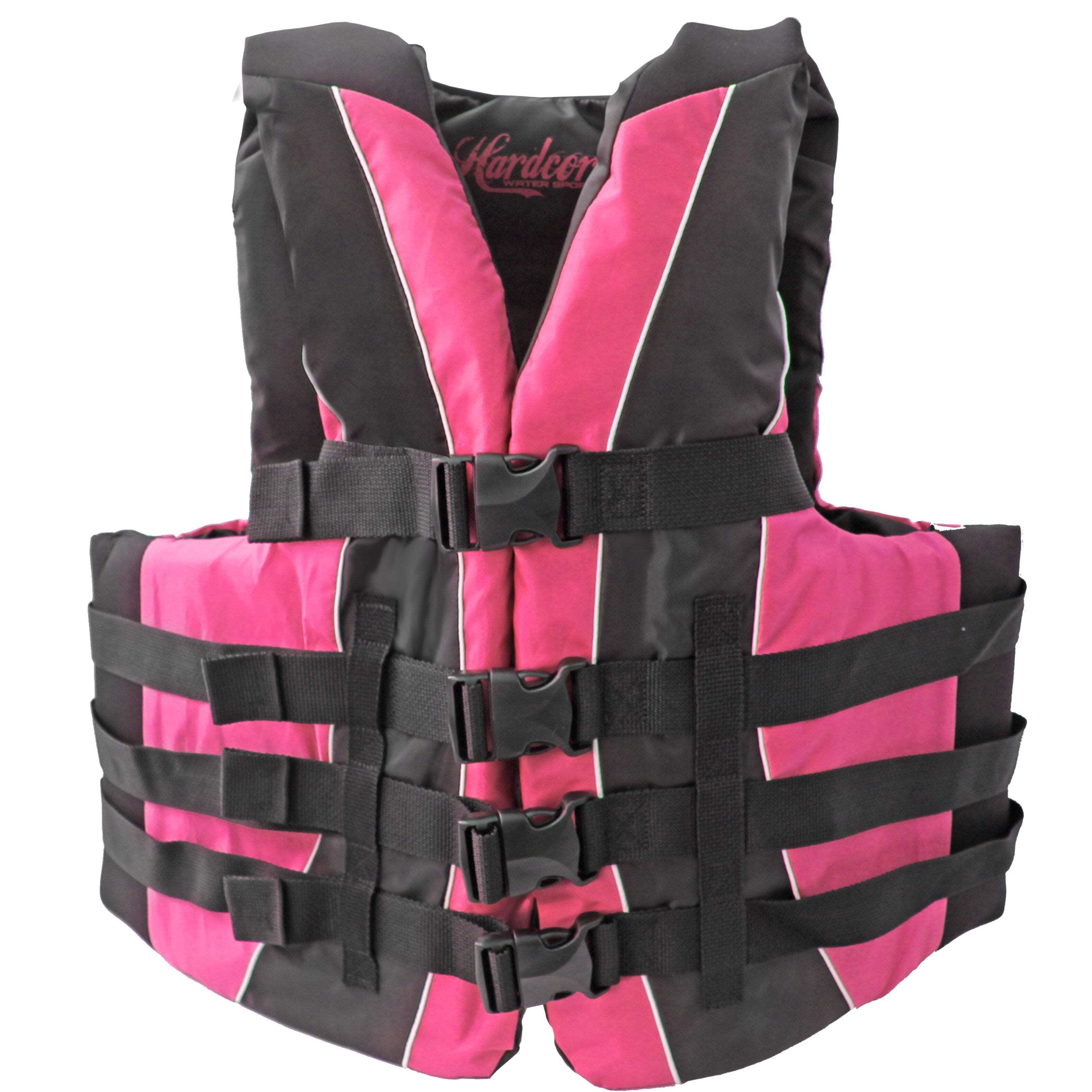 Hardcore Water Sports Adult Fully Enclosed Neoprene and Polyester Life Jacket Vest (Blue)