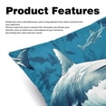 thumbnail image 2 of Shark Velvet Bed Pillow Set with Unique Patterns in Sizes 16x16, 18x18, and 20x20 Inches - Includes 2 Chair Pillow Covers,Bed Pillow for Any Occasion, 2 of 6