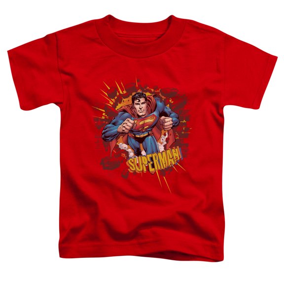 Superman - Sorry About The Wall - Toddler Short Sleeve Shirt - 4T