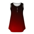 thumbnail image 3 of Plus Size Tank Tops For Women Sevevn Womens Tank Summer Solid Sleeveless Flared Trendy Casual Blouse Button Tunic Shirt, 3 of 4