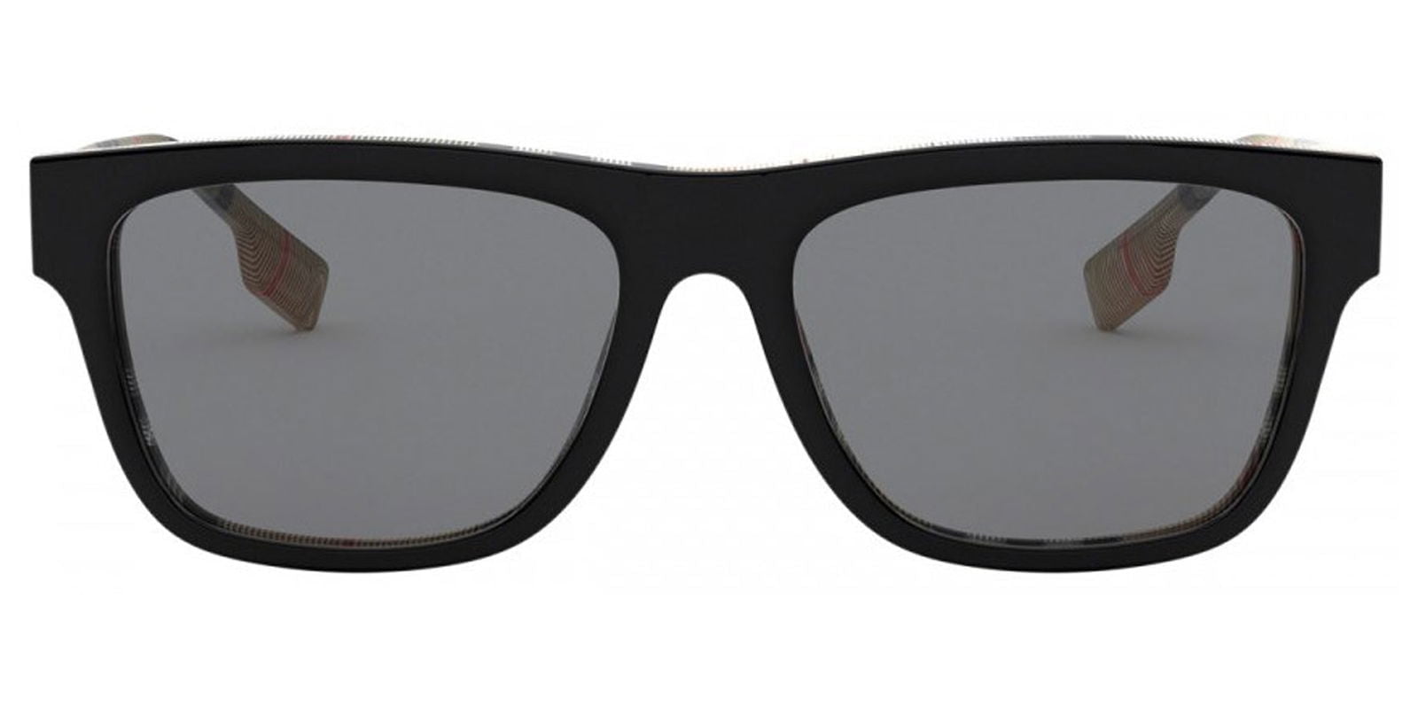 Burberry Adult Male Black on Vintage Check Rectangle Classic -BE4293-380687-56 - Made in Italy