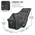 thumbnail image 5 of Waterproof Windproof Snow Blower Cover, AYAMAYA Snowblower Covers Heavy Duty 600D Oxford, Anti-UV Universal Snow Thrower Protector for Most Yard Machine(Black), 5 of 8