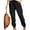 Black, variant on RXIRUCGD Cargo Pants Women Fashion Women Plus Size Drawstring Casual Solid Elastic Waist Pocket Loose Pants Fall Clothes for Women 2022