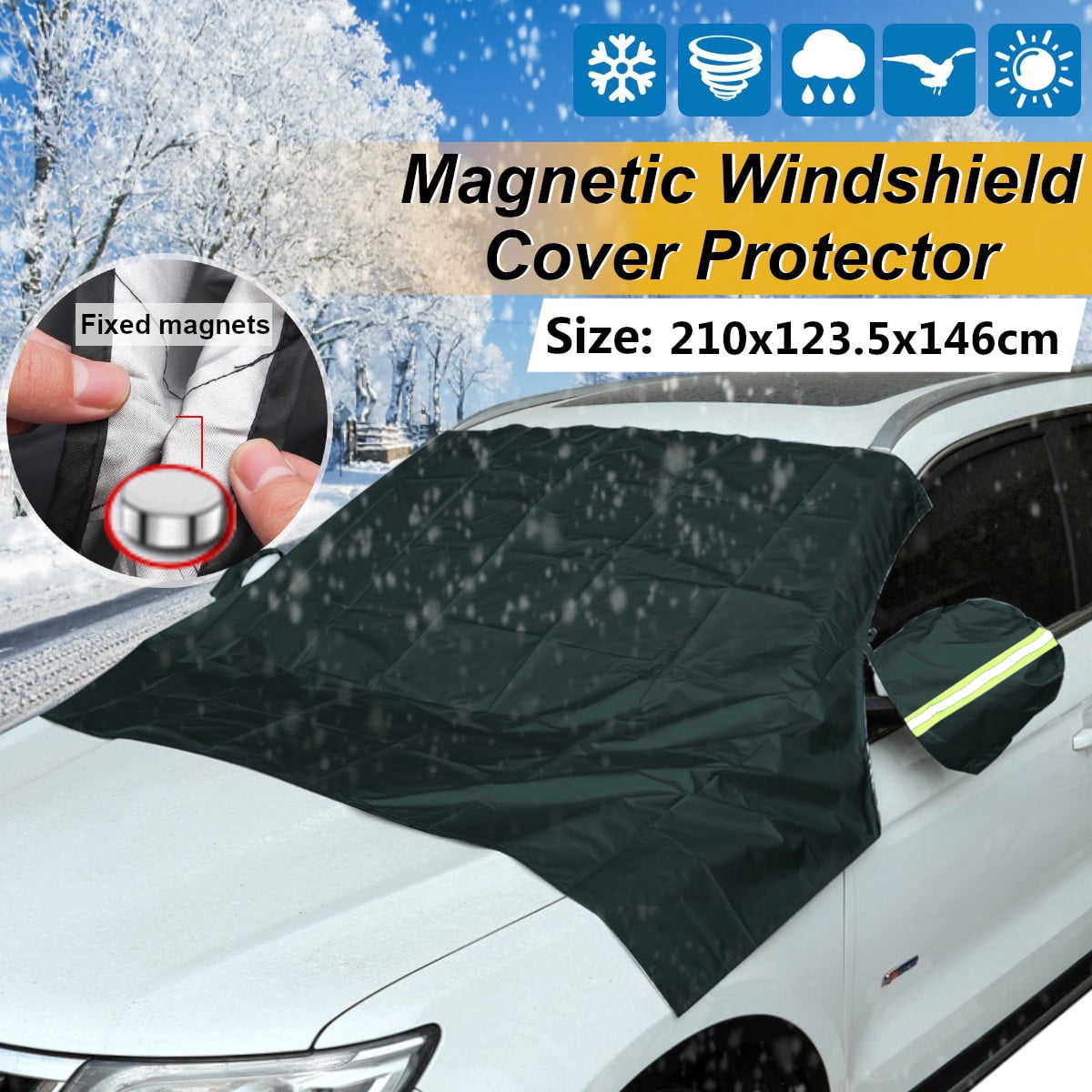 Universal Car Windshield Cover Protector Snow Sun