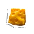 thumbnail image 3 of Crunchy Cheese Squishy, Crunchy Squishy Stress Ball, ASMR Tactile Sensory Fidget Squeeze Toy for Adults, Ideal Desk Fidget Toy for Stress Relief and Relaxing Sensory Play at Home and Office, 3 of 6