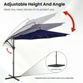 thumbnail image 6 of JUSTLET 10' Outdoor Hanging Offset Cantilever Umbrella for Patio(No Base), Navy Blue, 6 of 9