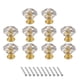 thumbnail image 1 of Uxcell 10 Pcs Perillas de Cristal para Cajones de 24 mm Tiradores para Armarios, Claro/Dorado, 1 of 6