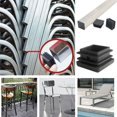 thumbnail image 5 of Paquete de 32 tapas para listones para tubos cuadrados de 40x40 mm, cuadrados de plástico negro, tapas cuadradas para productos metálicos/sillas/sofás/mesas NPTERBL, 5 of 5