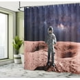 thumbnail image 5 of Ambesonne Nebula Shower Curtain, Spacewalk on Mars Outer, 69"Wx84"L, Purple Brown, 5 of 5