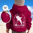 thumbnail image 2 of Wxolcjlv Toddler Girls Hoodies Sweatshirts Long Sleeve Front And Back Whale Print Pullover With Pocket Autumn Winter Loose Comfortable Casual Wear Hoody Jackets, 2 of 4