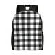 thumbnail image 1 of Disketp Black White Plaid Mochila Unisex de Apertura Lateral Completa, Mochila para Laptop para Escuela, Trabajo y Viajes, 1 of 8