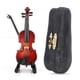 thumbnail image 4 of Violín en miniatura para casa de muñecas, instrumento de madera en miniatura 1:12, accesorios para casa de muñecas, violín para casa de muñecas de madera, tecnología de vanguardia, 4 of 8