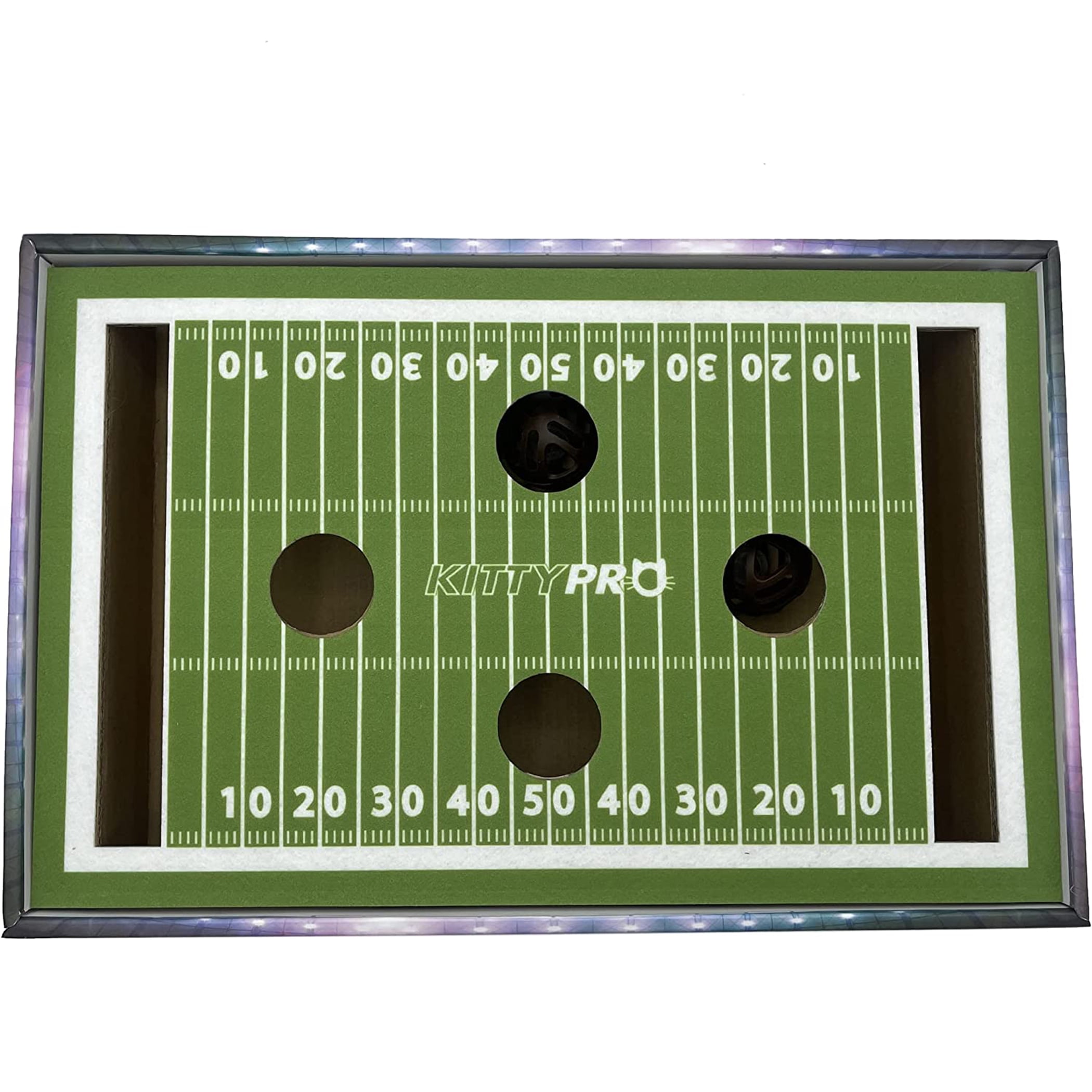 Pets First NCAA Cat Scratcher Box Football Field Designed Cat Scratcher & Lounge