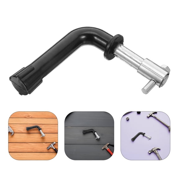 OUNONA Black Fireplace Handle Replacement with Antiscald Bakelite for Home Use