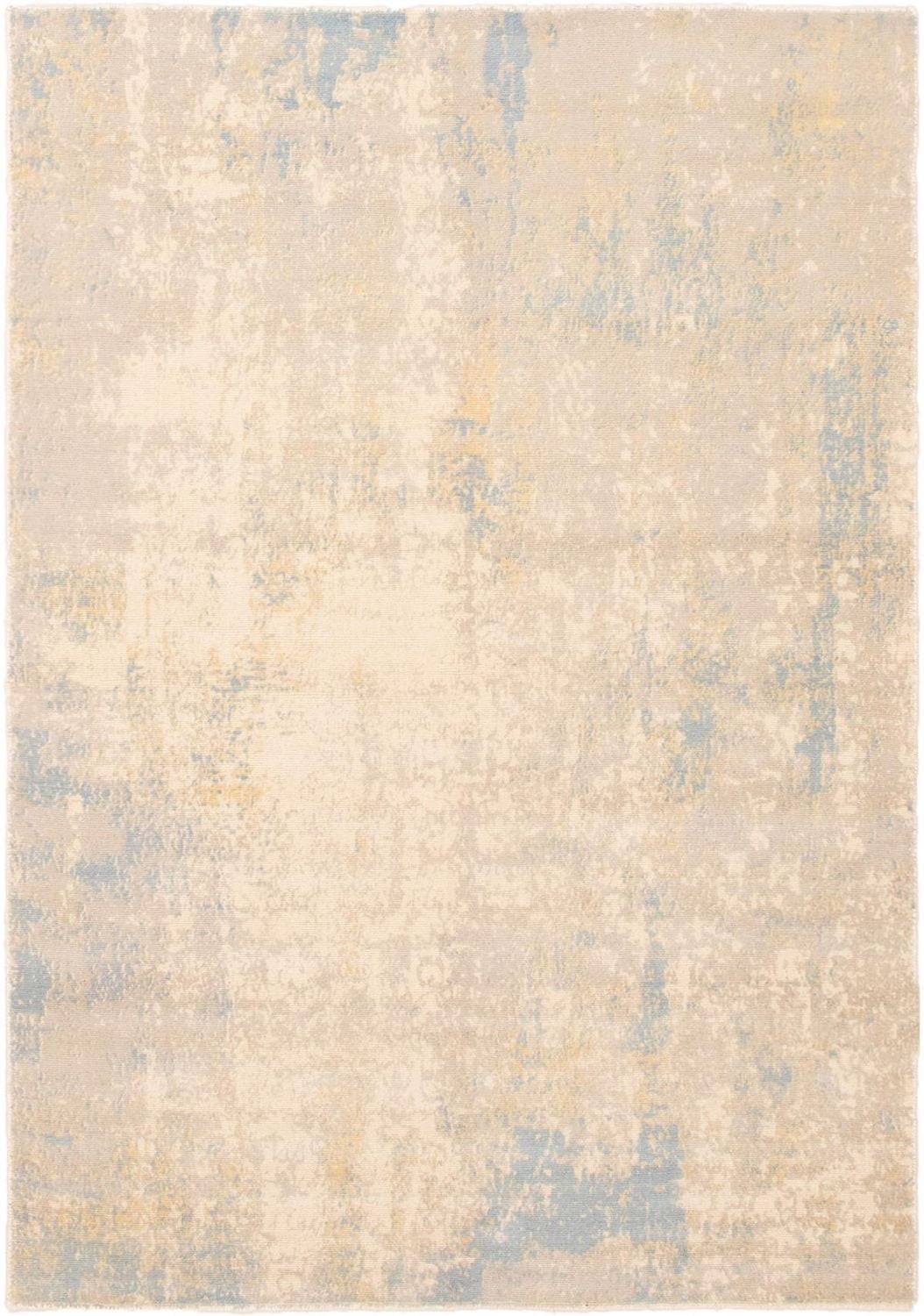 ECARPETGALLERY 5'1" x 7'4" Contemporary Galleria Hand-knotted Area Rug for Living Room, Dining Room and Bedroom in Grey