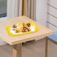 thumbnail image 6 of Fancyes Rectangular Serving Tray Coffee Table Trays Countertop Organizer Food Service Tray Cafeteria Trays for Home Ottoman 37.7x27.6x1.95cm, 6 of 8