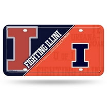 Illinois Illini 12x6 Metal License Plate Auto Tag