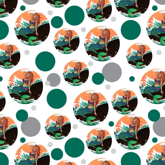 Sexy Mermaid On Rock Premium Gift Wrap Wrapping Paper Roll