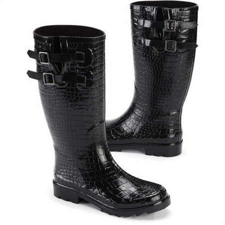 Women's Croc Double-Buckle Rain Boots