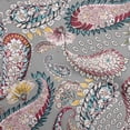 thumbnail image 1 of oneOone Cotton Poplin Gray Fabric Asian Paisley Craft Projects Decor Fabric Printed By The Yard 42 Inch Wide, 1 of 4